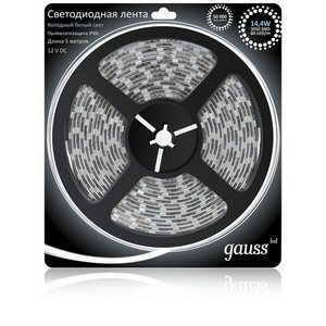 Изображение товара Светодиодная лента влагозащищенная IP66 12V Gauss 311000314