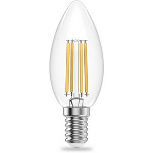 Изображение товара Лампочка светодиодная филаментная Gauss Filament Elementary 32120 Свеча 10W 670lm 4100К Е14 LED