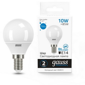 Изображение товара Лампочка светодиодная Gauss Elementary 53230