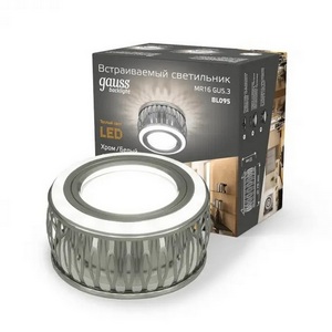 Изображение товара Встраиваемый светильник круглый Gauss Backlight BL095
