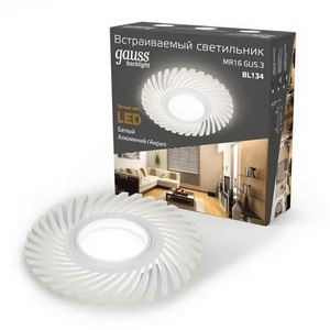 Изображение товара Встраиваемый светильник круглый Gauss Backlight BL134
