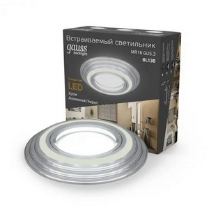 Изображение товара Встраиваемый светильник круглый Gauss Backlight BL138
