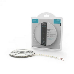 Изображение товара Светодиодная лента влагозащищенная 5050/60 12V 10W/m 700lm/m 4000K 10mm IP65 3m 1/100 Gauss Basic BT052