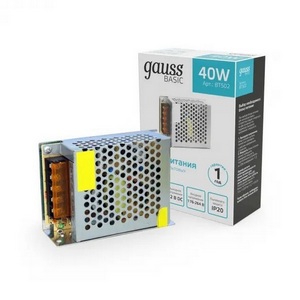 Изображение товара Блок питания 12V 40W Gauss Basic BT502
