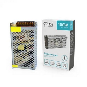 Изображение товара Блок питания 12V 100W Gauss Basic BT505