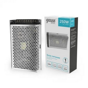Изображение товара Блок питания 12V 250W Gauss Basic BT507