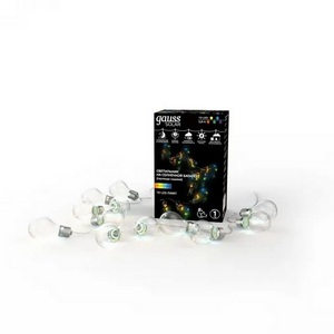 Изображение товара Гирлянда садовая на солнечной батарее ламп, большие шары, мультицвет, Gauss Solar GS035