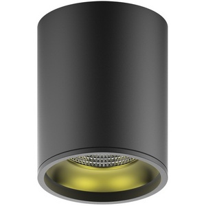 Изображение товара Накладной светильник светодиодный круглый теплый белый Gauss Overhead HD008 12W 900lm 3000K IP20 черный LED