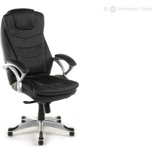 Изображение товара Кресло черное с регулировкой наклона спинки для руководителя Patrick 2065Н экокожа черная