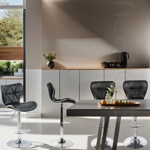 Изображение товара Набор из 4 стульев барных Serenity Echo Hesby (Металл,Экэкожа/Черный) арт.HSBI_B002_black_4