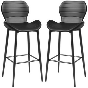 Изображение товара Набор из 2 стульев барных Unity Hesby Экокожа/Черный арт.HSBI_B009_black_2