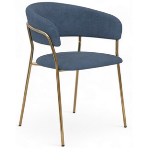 Изображение товара Стул Whispered Fusion Hesby Вельвет/Синий арт.HSBI_DC72_darkblue_velvet