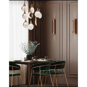 Изображение товара Набор из 2 стульев Whispered Fusion Hesby Велюр/Зеленый арт.HSBI_DC72_green_2