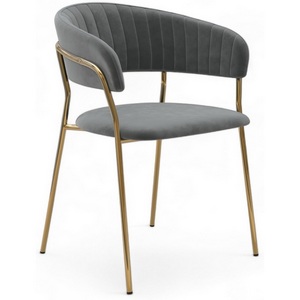 Изображение товара Стул Whispered Fusion Hesby Велюр/Серый арт.HSBI_DC72_grey