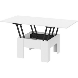 Изображение товара Стол-трансформер СТЖ-006 Hesby ЛДСП/Белый HSBC_NF-00003439000057767 (прямоугольная столешница)