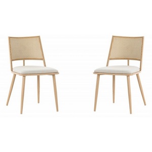 Изображение товара Набор из 2 стульев Unity Echo Hesby (Бежевый,Черный/Металл,Ротанг,Велюр) арт.HSBI_DC2245_black_2