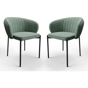 Изображение товара Стул Hesby Whispered бирюзовый,черный (Комплект 2 шт)