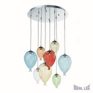 Изображение товара Подвесной светильник для детской SP8 Ideal Lux Clown COLOR шарики