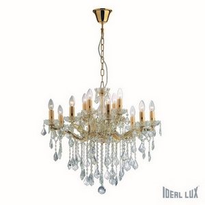 Изображение товара Подвесная люстра SP12 Ideal Lux Florian ORO подсвечник