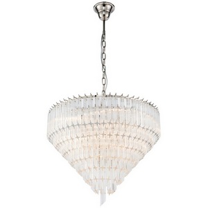 Изображение товара Подвесная каскадная люстра хрустальная 051D-6 nickel iLamp Manhattan NIC