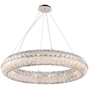 Изображение товара Подвесной светильник хрустальный 072D-14 nickel iLamp Destiny NIC кольцо