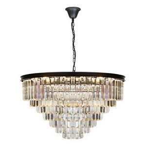 Изображение товара Подвесная каскадная люстра хрустальная 6101-800 BK iLamp Triumph