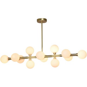 Изображение товара Потолочная люстра на штанге 712P/12 GL-WH iLamp Golden шарики