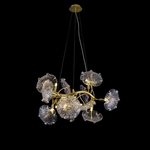 Изображение товара Подвесная люстра iLamp Savage 9070-D600 GD с цветами