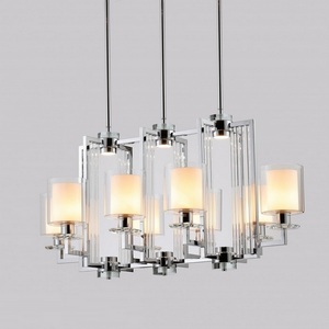 Изображение товара Потолочная люстра на штанге iLamp King RM6201-8P CR+CL