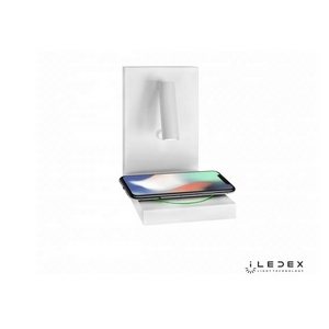 Изображение товара Бра для чтения светодиодное с выключателем и с полкой 1831A WH iLedex iCharge