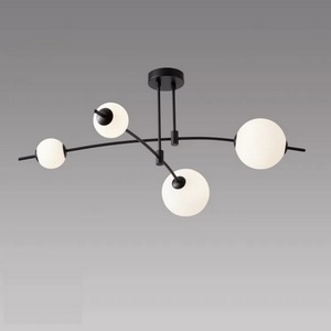 Изображение товара Потолочная люстра на штанге iLedex Epical 6827-4 BK+WH шарики