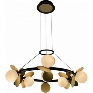 Изображение товара Подвесной светильник светодиодный с пультом iLedex Savage C4641-9 MBK+SGD шарики