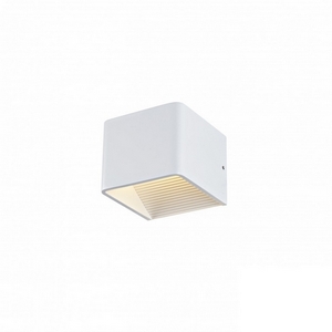 Изображение товара Настенный светильник квадратный арматура из металла светодиодный ZD8010S-6W WH iLedex Taurus форма куба