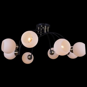 Изображение товара Потолочная люстра на штанге ILLUMICO IL0250-8CSQ-79 BK AB