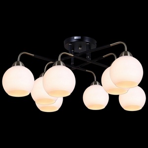 Изображение товара Потолочная люстра на штанге ILLUMICO IL0252-8CSQ-79 BK AB