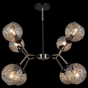 Изображение товара Потолочная люстра на штанге ILLUMICO IL0268-8PSQ-79 BK AB