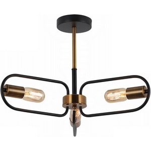 Изображение товара Потолочная люстра на штанге ILLUMICO IL8253-3COU-79 BK GD