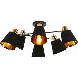 Изображение товара Потолочная люстра на штанге ILLUMICO IL6116-6COU-79 BK GD Abelie