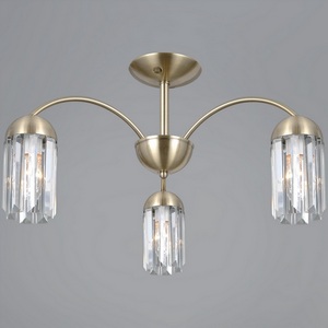 Изображение товара Потолочная люстра хрустальная на штанге ILLUMICO IL0599-3CSQ-24 AB LYRA