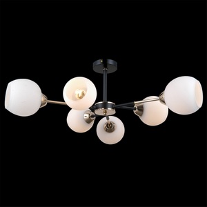 Изображение товара Потолочная люстра на штанге ILLUMICO IL0715-6CSQ-24 BK GD LIBRA