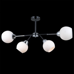 Изображение товара Потолочная люстра на штанге ILLUMICO IL0715-4CSQ-24 BK CR LIBRA