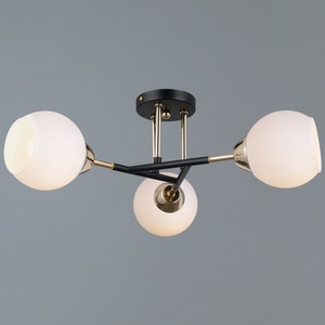 Изображение товара Потолочная люстра на штанге ILLUMICO IL0689-3CSQ-24 BK FGD LIBRA