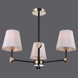 Изображение товара Потолочная люстра на штанге ILLUMICO IL0394-3CSQ-24 BK AB CASTOR