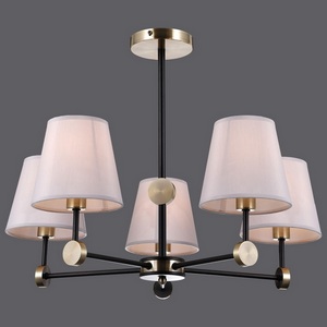 Изображение товара Потолочная люстра на штанге ILLUMICO IL0394-5CSQ-24 BK AB CASTOR