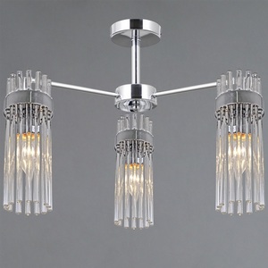 Изображение товара Потолочная люстра на штанге ILLUMICO IL0761-3CSQ-25 CR GENOA