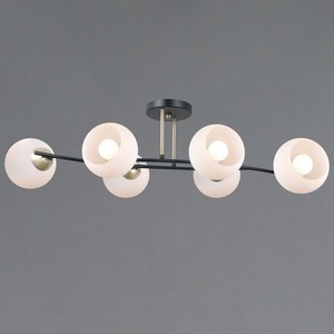 Изображение товара Потолочная люстра на штанге ILLUMICO IL0798-6CSQ-25 BK AB TRENTO