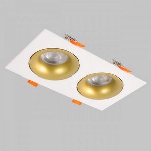 Изображение товара Светильник встраиваемый поворотный GU10 2*50W Белый/Матовое Золото IL.0029.0010-2-WMG Imex IL.0029.0010-2-WMG