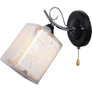 Изображение товара Бра с выключателем MD.1087-1-W BK+CH Imex