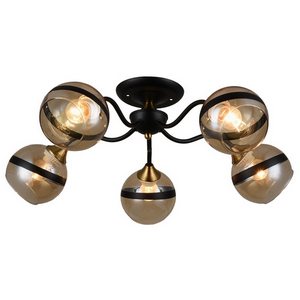 Изображение товара Потолочная люстра MD.3595-5-S BK+FGD Imex COFFEE+FGD шарики