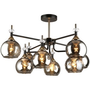 Изображение товара Потолочная люстра на штанге MD.4890-8-S COFFEE+FGD Imex в форме шара